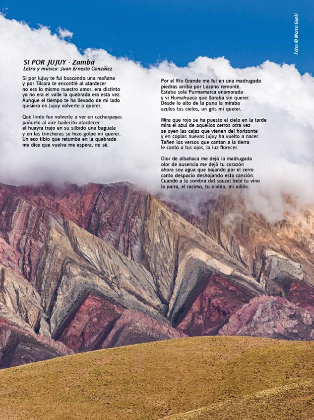 Retiración de tapa de la revista del Instituto Geográfico Nacional con una fotografía del Hornocal de Marco Guoli