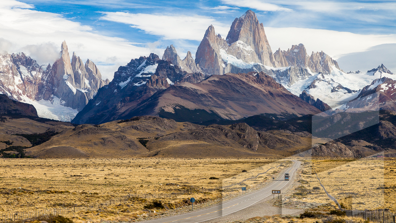 Foto de un paisaje en la Patagonia, Argentina
