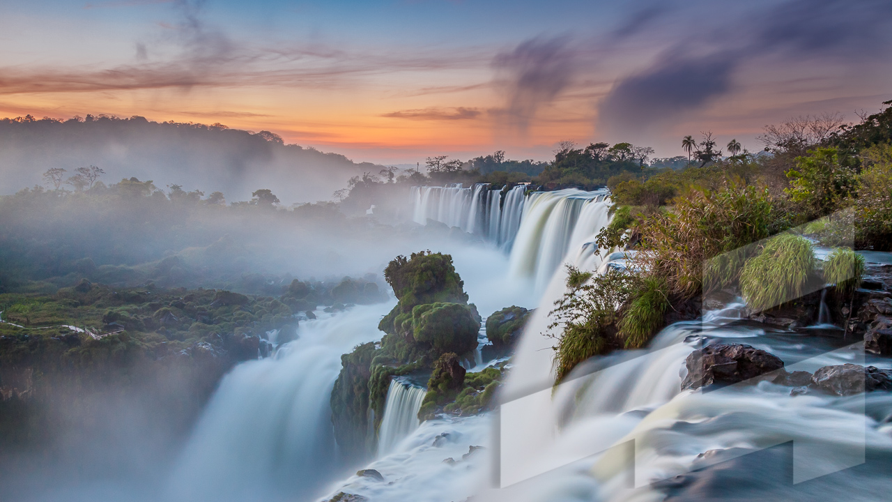 Imagen de un paisaje de Argentina en el Parque Nacional Iguazú
