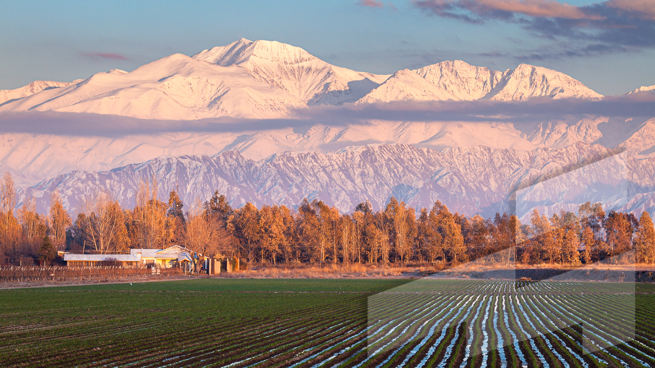 Foto de paisaje argentino en la provincia de Mendoza